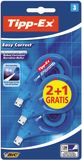 Tipp-ex Easy Correct 12m Blister 2+1 Blauw