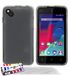 Ultraplatte MUZZANO Le Glossy Hybrid beschermhoes voor Wiko Sunset 2, grijs
