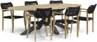 Lifestyle Garden Furniture Lifestyle Dallas/Brookline 240 cm ovaal dining tuinset 7-delig