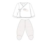 Bimbi Dreams SJP NUVOLA 417 10 cadeauset voor pasgeborenen, Jubon en Polina,