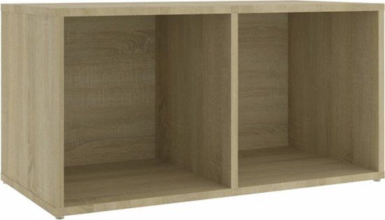 vidaXL Tv-meubel 72x35x36,5 cm bewerkt hout sonoma eikenkleurig