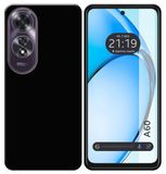 Tumundosmartphone Siliconen hoes, TPU-gel, zwart, voor Oppo A60 4G