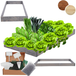 Modo24 ZP09 Carré Potager Surélevé En Escalier Modulable, Bois De Pin, Herbes/légumes, Jardin/terrasse/balcon, 9x60x90 Cm, Gris