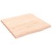 VidaXL Tafelblad 60x60x(2-6) cm onbehandeld massief eikenhout