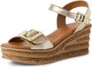 Tamaris - Dames - Plateau sandalen - Metallic - Maat 39
