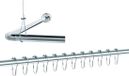 Bol Douchestang Universele Set voor Badkuipen L-vorm en Douche U-vorm Hoekdouchestang + 1 Plafondhouder + 12 Doucheringen