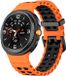 Strap-it Ocean siliconen bandje met gespsluiting geschikt voor Samsung Galaxy Watch 9 (40/44mm) / Watch 8 (40/44mm) / 8 Classic (46mm) - oranje/zwart