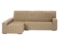 Bankovertrek elastisch Chaise Longue linkermouw 32x42x17 cm beige