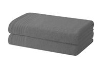 Degrees home Set van 2 badhanddoeken of douchehanddoeken, 100% katoen, 480 g/m², 130 x 65 cm