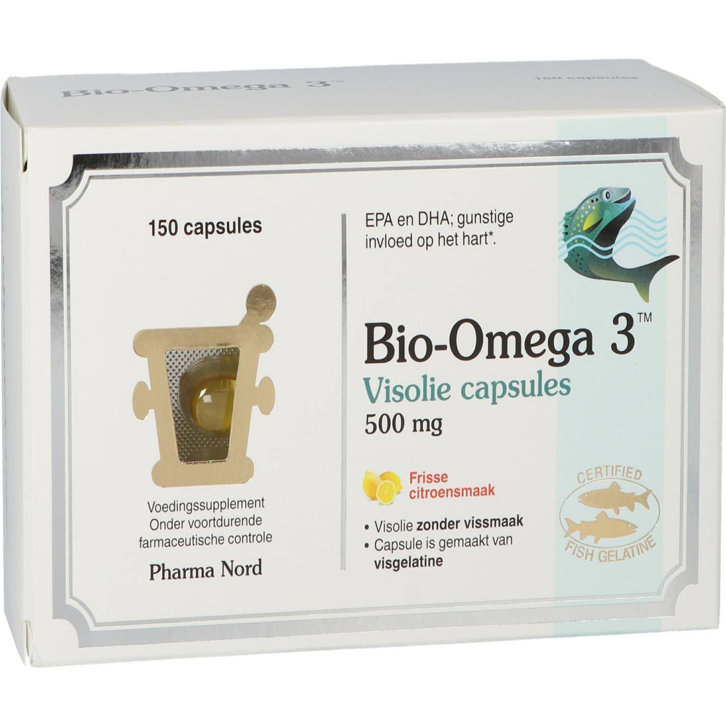 Pharma Nord Bio-Omega 3 Visolie 500mg Capsules