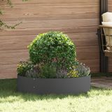 vidaXL Plantenring - 5 stuks - Zwart - 80 x 80 x 20 cm - Koudgewalst staal