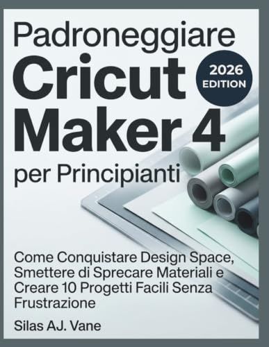 Padroneggiare Cricut Padroneggiare Cricut Maker 4 per Principianti: Come Conquistare Design Space, Smettere di Sprecare Materiali e Creare 10 Progetti Facili Senza Frustrazione
