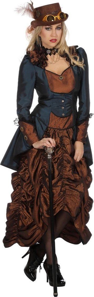 Wilbers Steampunk Kostuum Steampunk Sally Wild Wild West Vrouw Maat 44