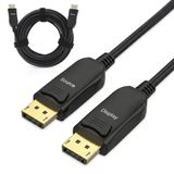 InLine DisplayPort Active Optical Cable (AOC) | DP2.1a (10K 60Hz) | UHBR13.5 (54Gbit/s | 40 meter