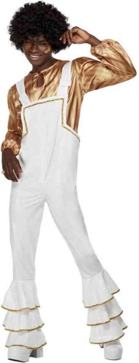 Smiffys Kostuum 70s Glam Wit/Goudkleurig - XL - 5059513001672