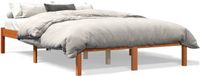 vidaXL Bedframe - Massief Grenenhout - Wasbruin - 140x200 cm