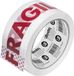 WONDAY Breekbare verpakkingstape, 50 mm x 66 m, rood/wit