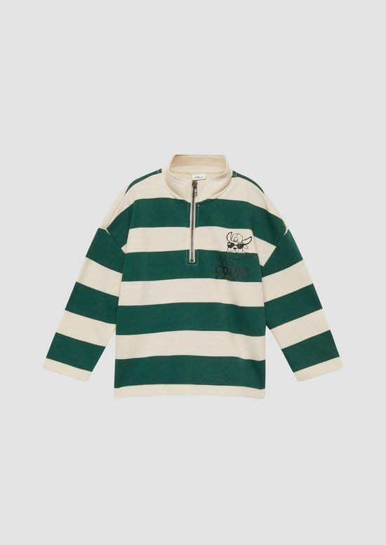 s.Oliver Gestreepte sweater ecru