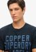 Superdry Copper Label Workwear T-shirt Homme S Eclipse Navy Slub