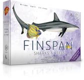 Finspan: Sharks & Reefs | Construire un récif florissant avec des animaux de dessus et des poissons uniques. Développez votre écosystème. 1-5 joueurs | 45-60 minutes | Âge 10+