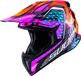 Suomy X-Wing Motley Motocrosshelm - Zwart/rood/paars