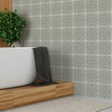 Ambiance Sticker Zelfklevende tegelmuurstickers voor keuken en badkamer - 9 cementtegelstickers, Azulejos Chana-stijl - 9 stickers, 10x10 cm