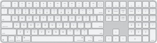 Apple Magic Keyboard Universeel USB + Bluetooth QWERTY Amerikaans Engels Wit