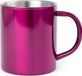 Merkloos / Sans marque Bol Luxe drinkbeker/koffiemok - metallic roze - 280 ml - RVS - glitter and glamour