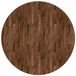 vidaXL Tafelblad Ø 60 x 4 cm Rond Massief Eikenhout Donkerbruin