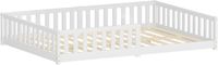 ML-Design Kinderbed 140x200 cm wit grenenhout met lattenbodem en uitvalbeveiliging