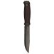 Morakniv Garberg Grand BlackBlade (C) 14640 Carbon Steel, Brown Polymer, couteau de bushcraft, étui en cuir