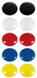 Merkloos Magneet - Rond - Gekleurd - Set van 20