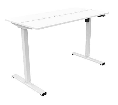 YULUKIA In hoogte verstelbaar bureau - 120x60 cm - Zwart