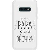 Samsung Bedrukt siliconen hoesje compatibel met Galaxy S10e Papa die rockt