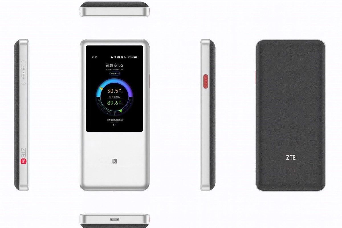 ZTE U60 Serie - 5G Mobiele Router - Dual-band WiFi - NanoSIM Slot - Zonder Ethernet