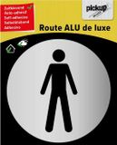 Pickup route rond diameter brushed alu heer - picto rond diameter 80 mm