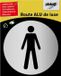 Pickup route rond diameter brushed alu heer - picto rond diameter 80 mm