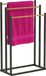 Merkloos / Sans marque Relaxdays Handdoekrek badkamer - 45 cm breed - staand - zwart