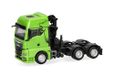Herpa vrachtwagen model MAN TGX GX trekker met kraan 3-assig, groen, schaal 1:87, voor diorama, modelbouw, verzamelobject, Made in Germany, kunststof