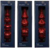 Decoris Kaemingk Piek glas L7b7,2h31 cm kerstrood a3 Decoris
