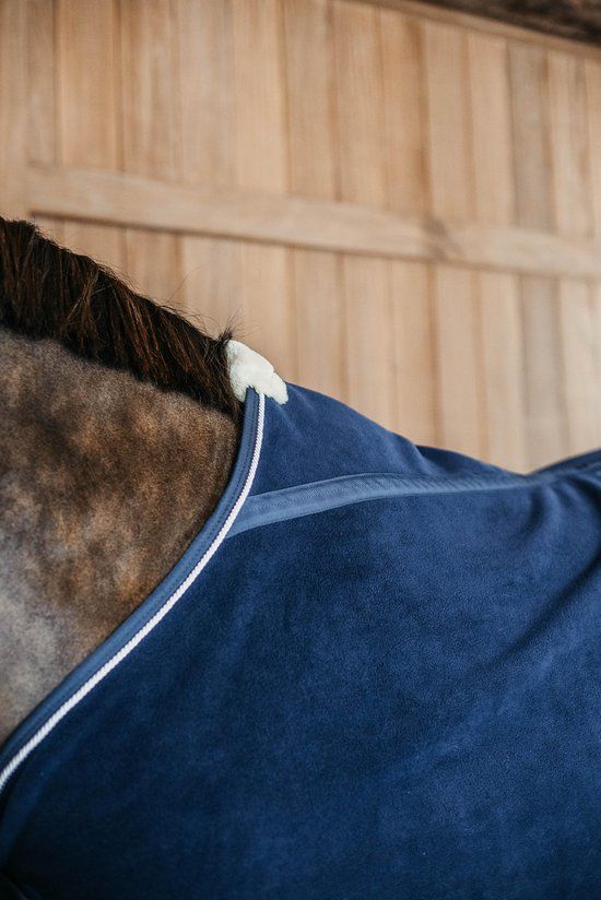 Heavy Fleece Horse Blanket Navy 145 cm - Recycled Polyester - Stable Blanket