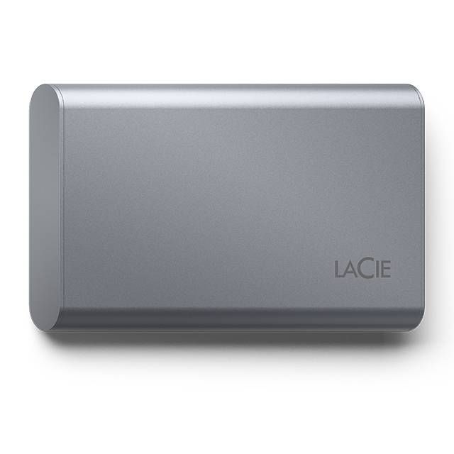 LaCie Mobile SSD Secure 1 TB, 10 Gops USB 3.1 type C, PC Mac iPad & iPhone, Space Grey, Data Rescue Service (STKH1000800)