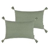 Yard Caliche Getextureerd Polyester Gevuld Kussen - Twin Pack, 40 x 60cm