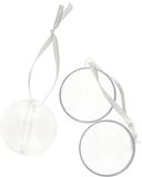 Gerimport DIY kerstballen - 8x st - D4 cm - doe het zelf hobby kerstballen - transparant
