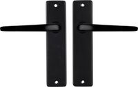 STARX Deurklink Zwart - Deurbeslag - Deurkruk met Schild - Deurklink Duim - 43 x 180 mm - Ø 18 mm