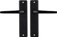 STARX Deurklink Zwart - Deurbeslag - Deurkruk met Schild - Deurklink Duim - 43 x 180 mm - Ø 18 mm