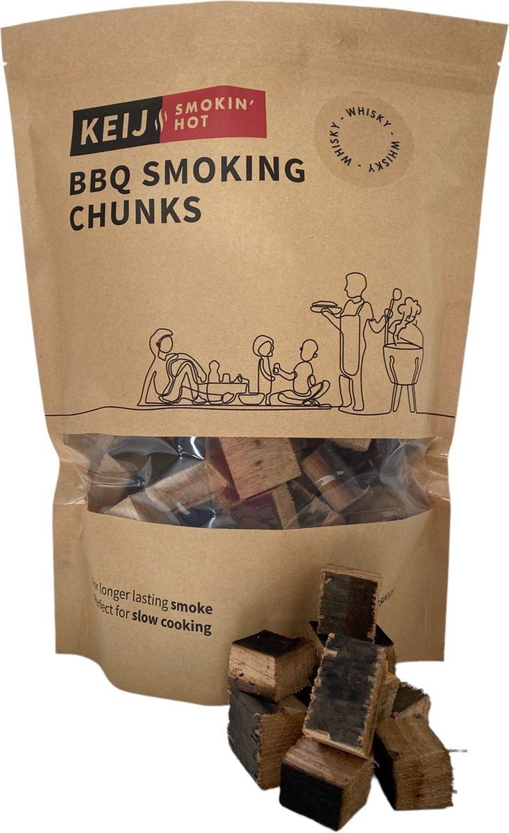 Keij Smokin' Hot Rookhout Chunks Whisky Oak - 1500 gram
