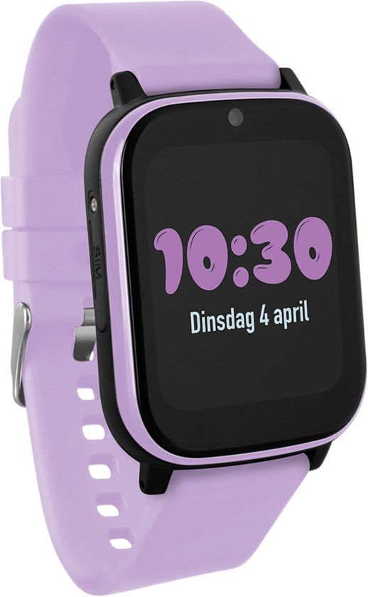 One2track Connect NEXT paars | GPS Kinder Smartwatch | 1.4" LCD | 3 ATM | 72 uur batterijduur | Lila