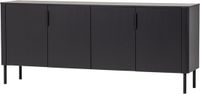 WOOOD Gunnar Dressoir 200 cm - Grenen - Matzwart