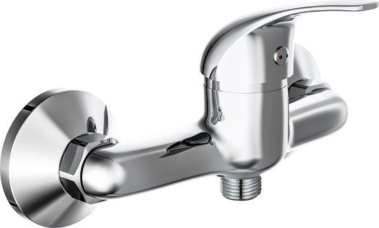 SCHÜTTE Athos Plus Douchekraan - Mengkraan - Chroom - 15 cm Hartafstand